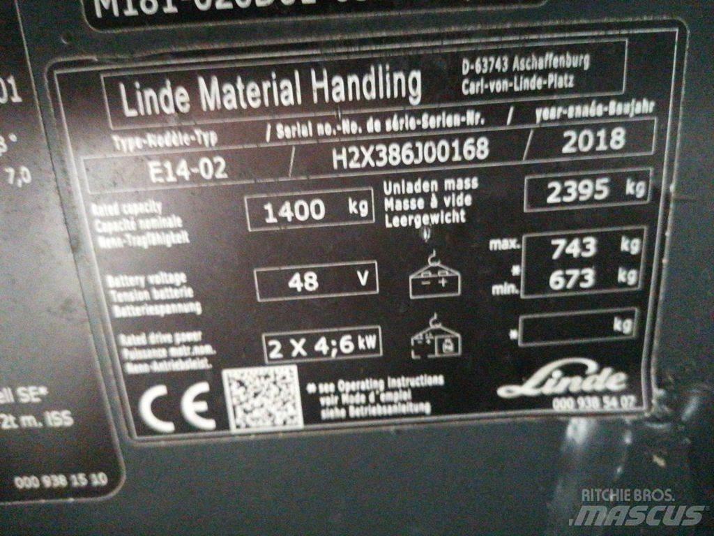 Linde E14-02 Elektrische heftrucks
