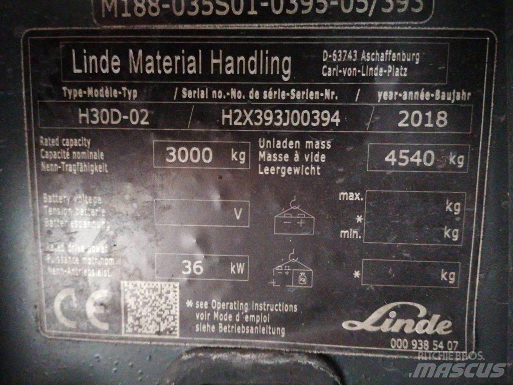 Linde H30D-02 Diesel heftrucks