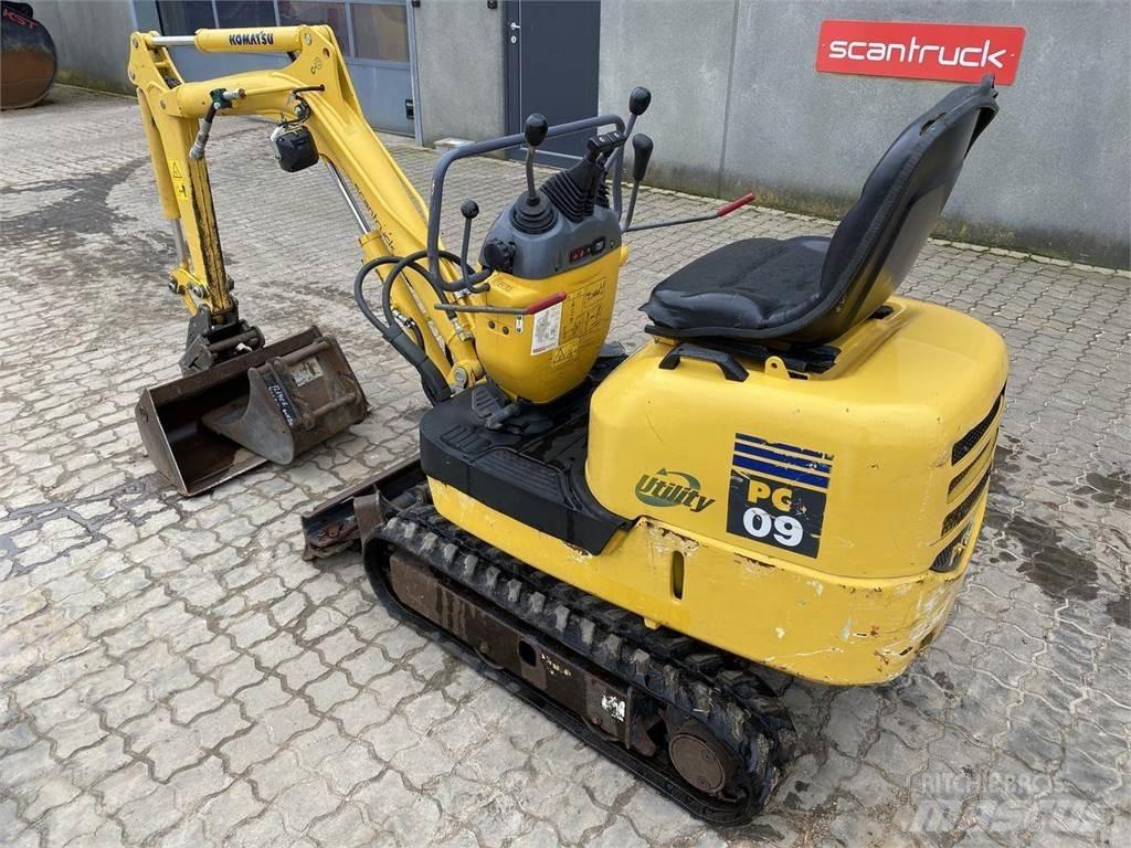 Komatsu PC09-1 Wielgraafmachines