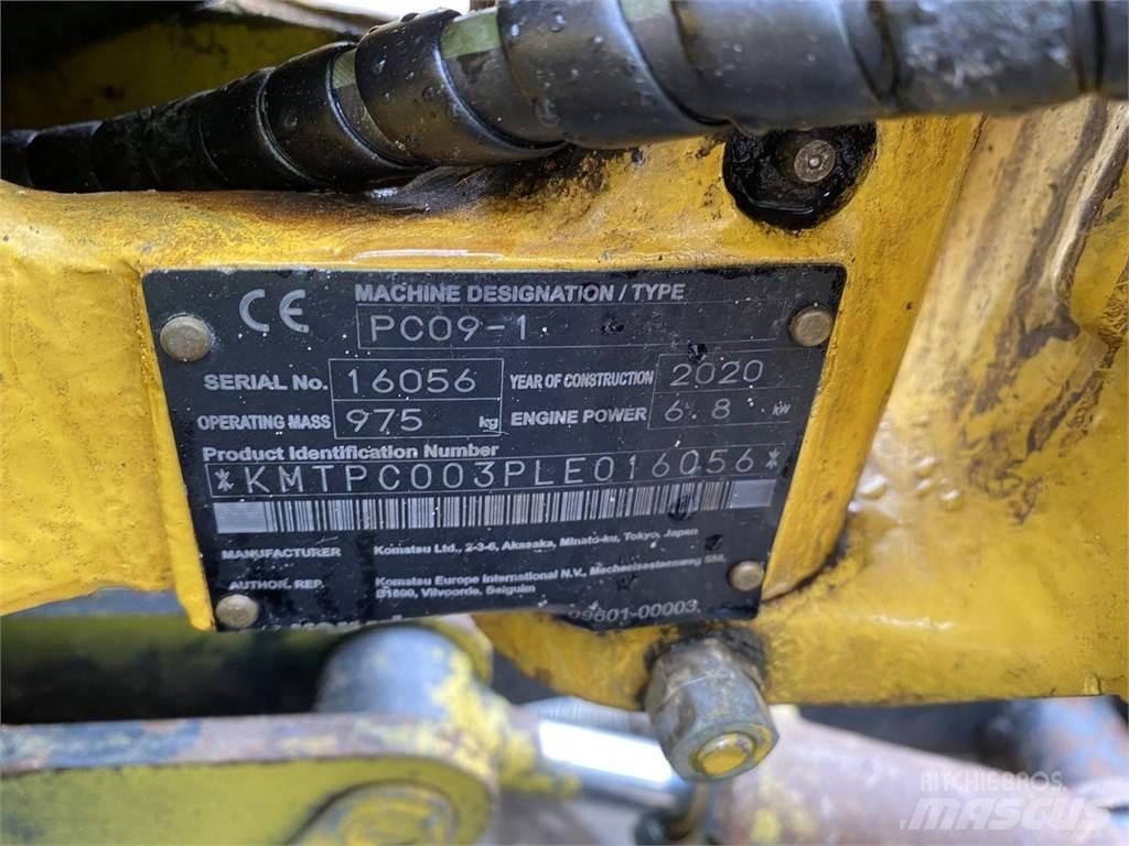 Komatsu PC09-1 Wielgraafmachines