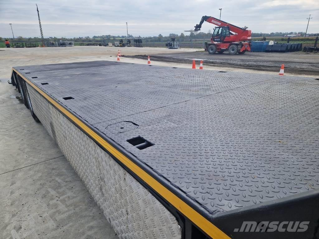 Scania P 400 Vrachtwagen met vlakke laadvloer en lier