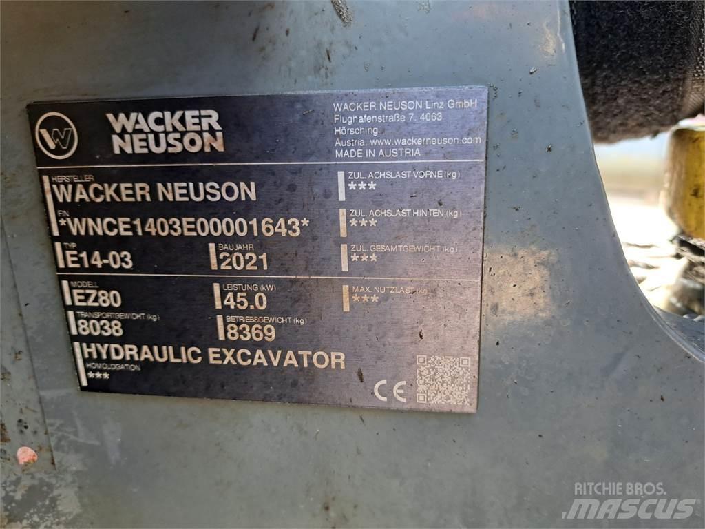 Wacker Neuson EZ80 Rupsgraafmachines