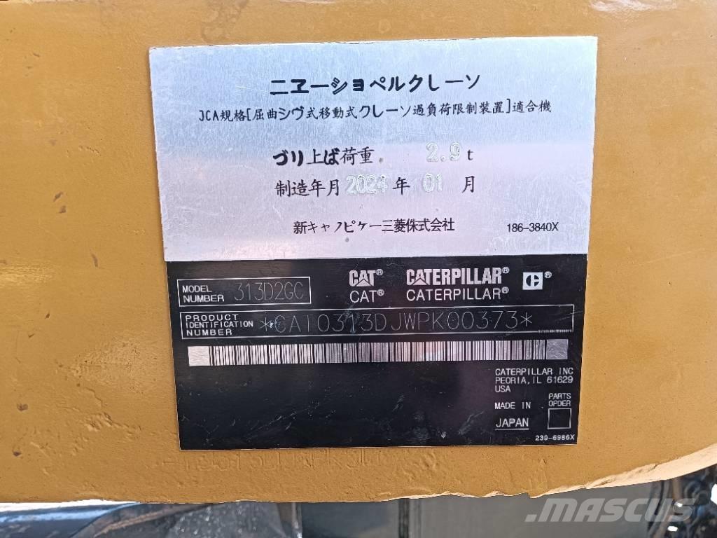 CAT 313 D Wielgraafmachines