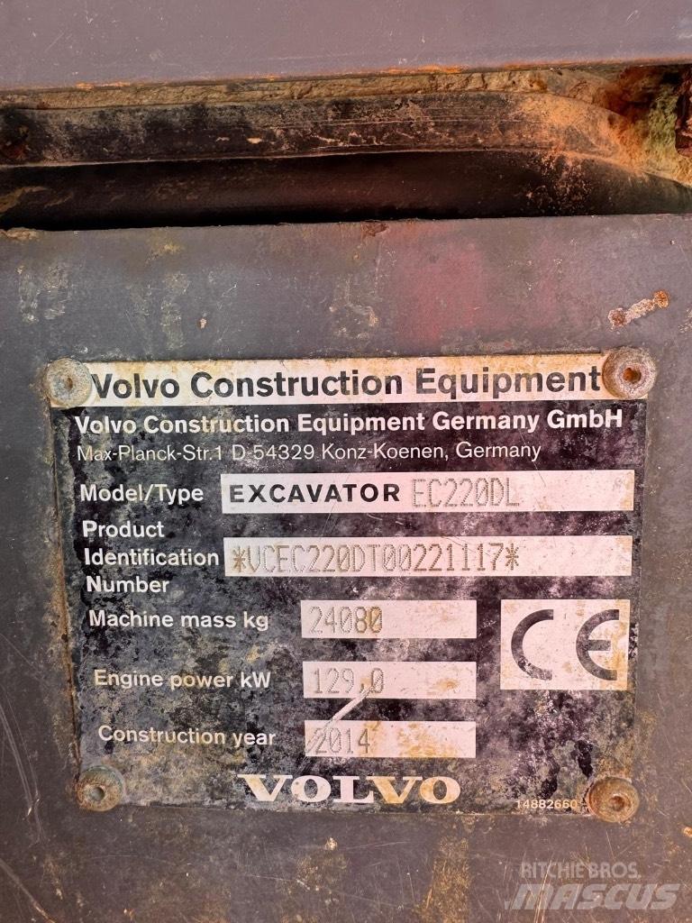 Volvo EC 220 DL Rupsgraafmachines