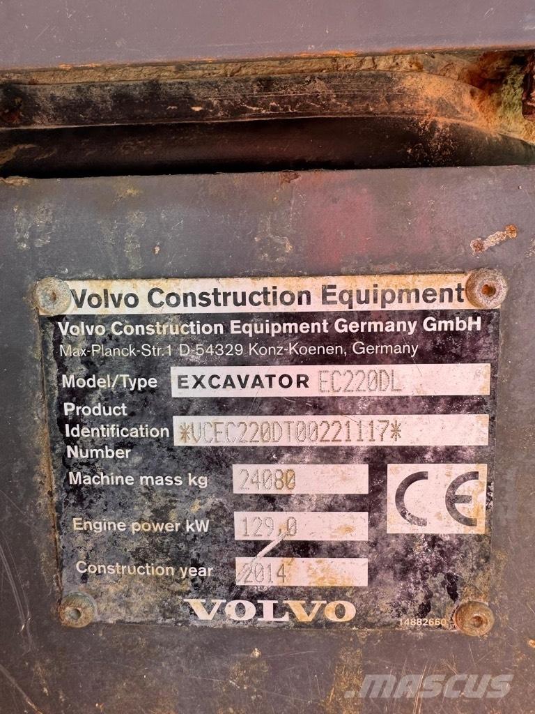 Volvo EC 220 DL Rupsgraafmachines