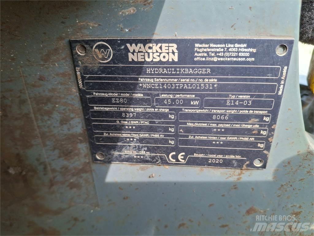 Wacker Neuson EZ80 Rupsgraafmachines