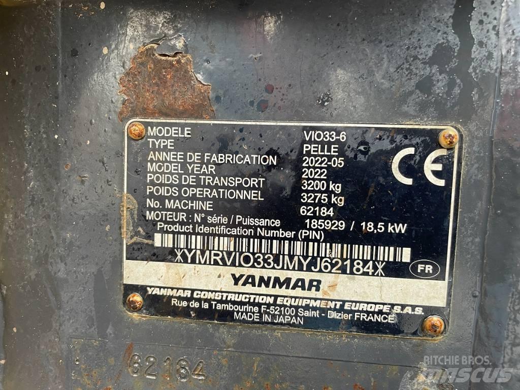 Yanmar Vio 33 U Minigraafmachines < 7t