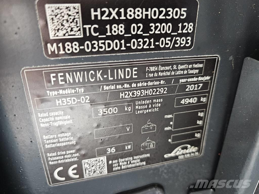 Linde H35D-02 Diesel heftrucks
