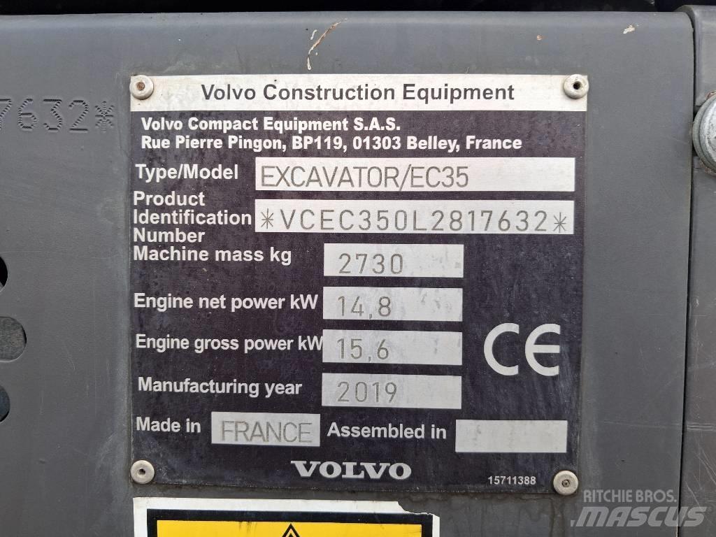 Volvo EC 35 Minigraafmachines < 7t