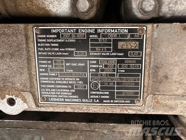 Liebherr D 936 L A6 Motoren