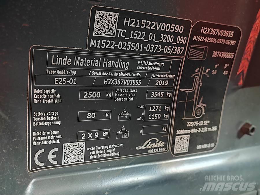 Linde E25-01 Elektrische heftrucks