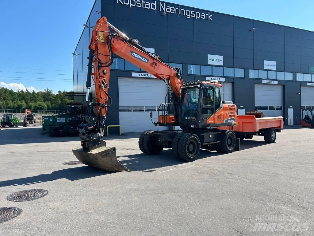 Doosan DX 140 W-5 Wielgraafmachines