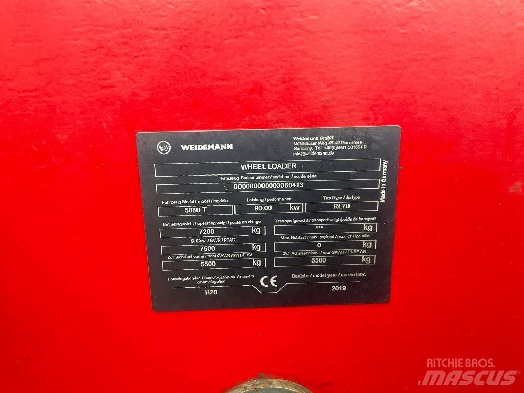 Weidemann 5080T Telescopische wielladers