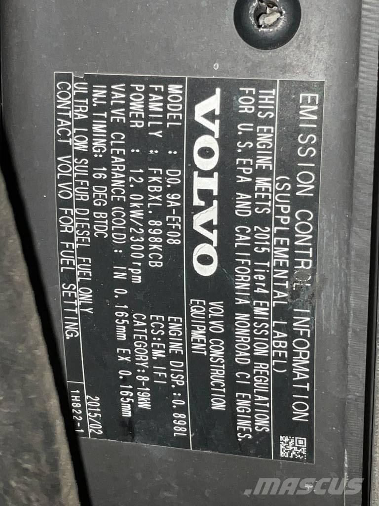 Volvo EC 15 D Minigraafmachines < 7t