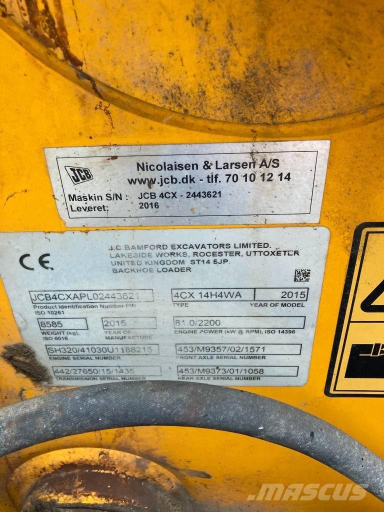 JCB 4 CX Graaf-laadcombinaties