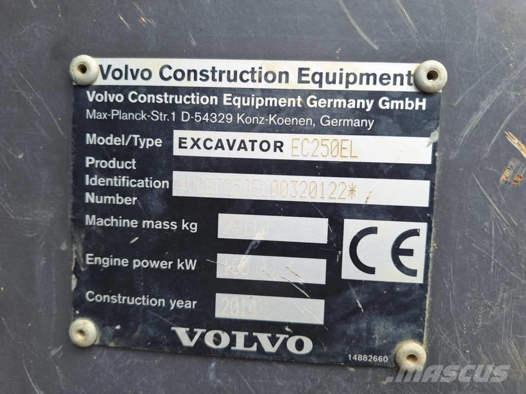 Volvo EC 250 EL Rupsgraafmachines