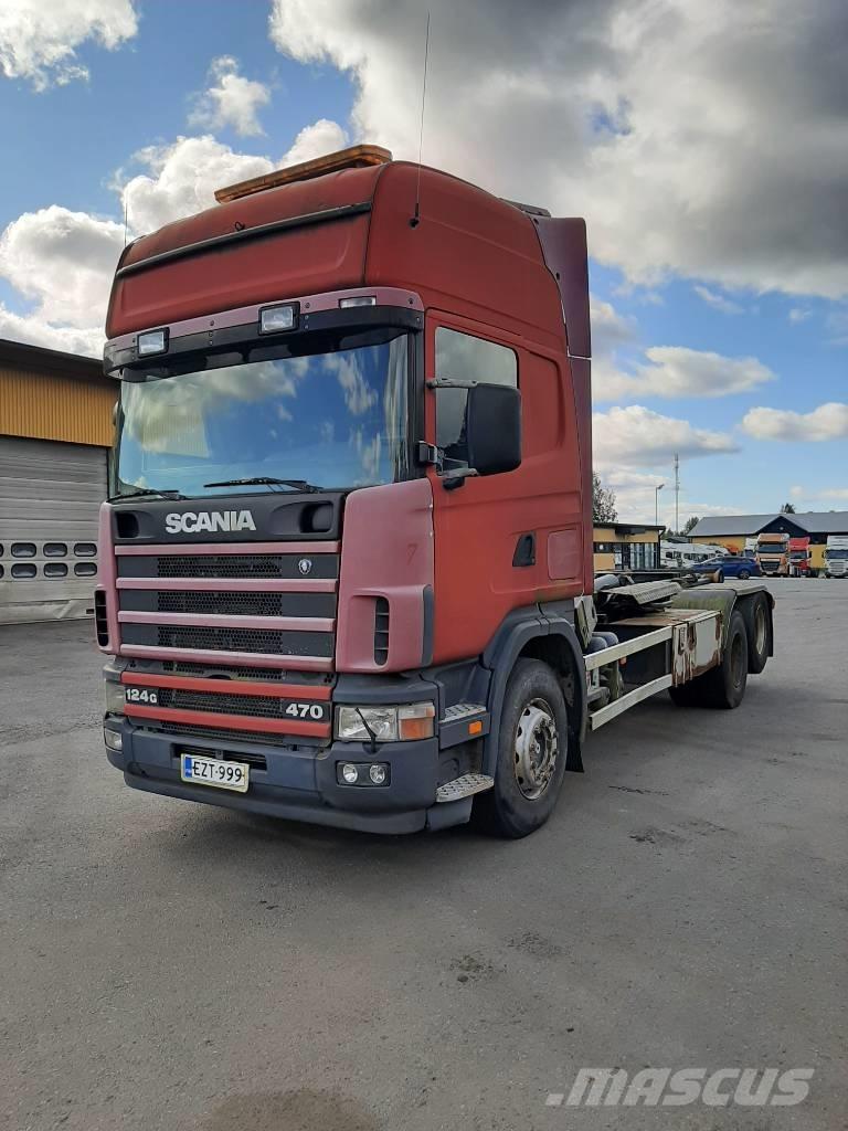 Scania R 124 Vrachtwagen met containersysteem