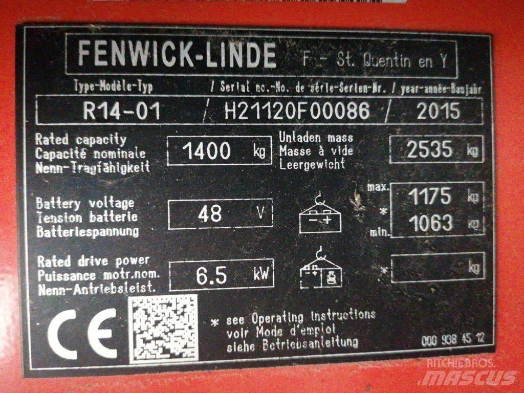 Linde R14-01 Reachtruck voor hoog niveau