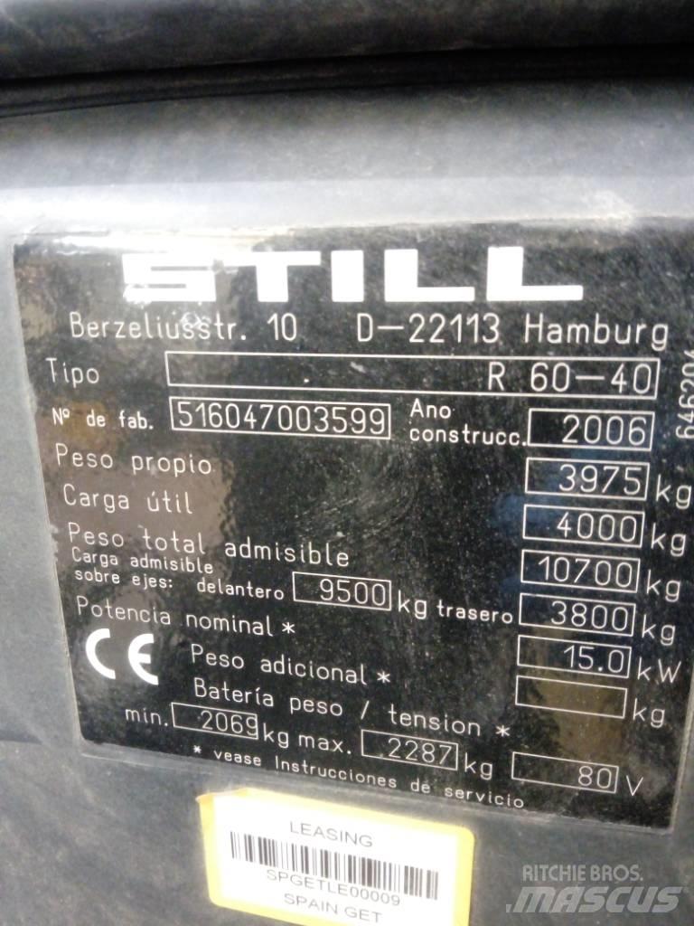 Still R 60-40 Elektrische heftrucks