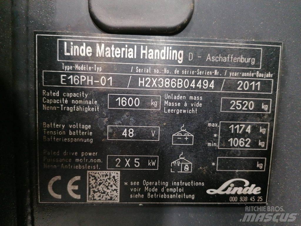 Linde E16PH-01 Elektrische heftrucks