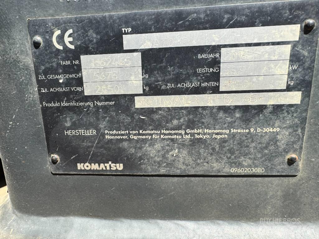 Komatsu WA70-7 Wielladers