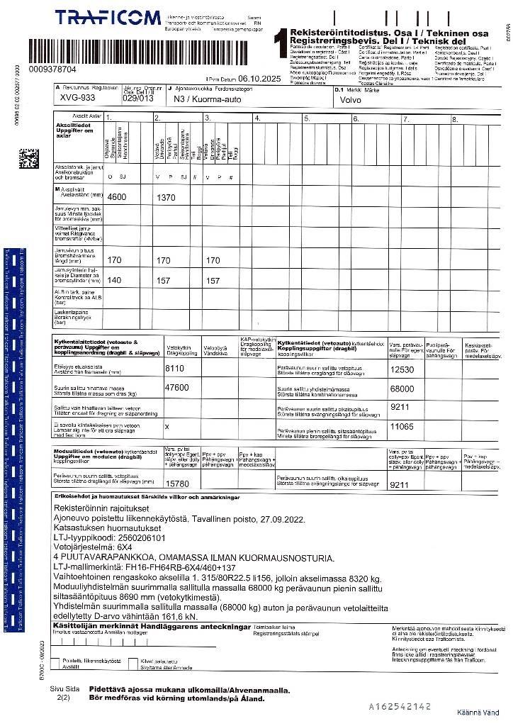 Volvo FH 16 Hout-Bakwagens