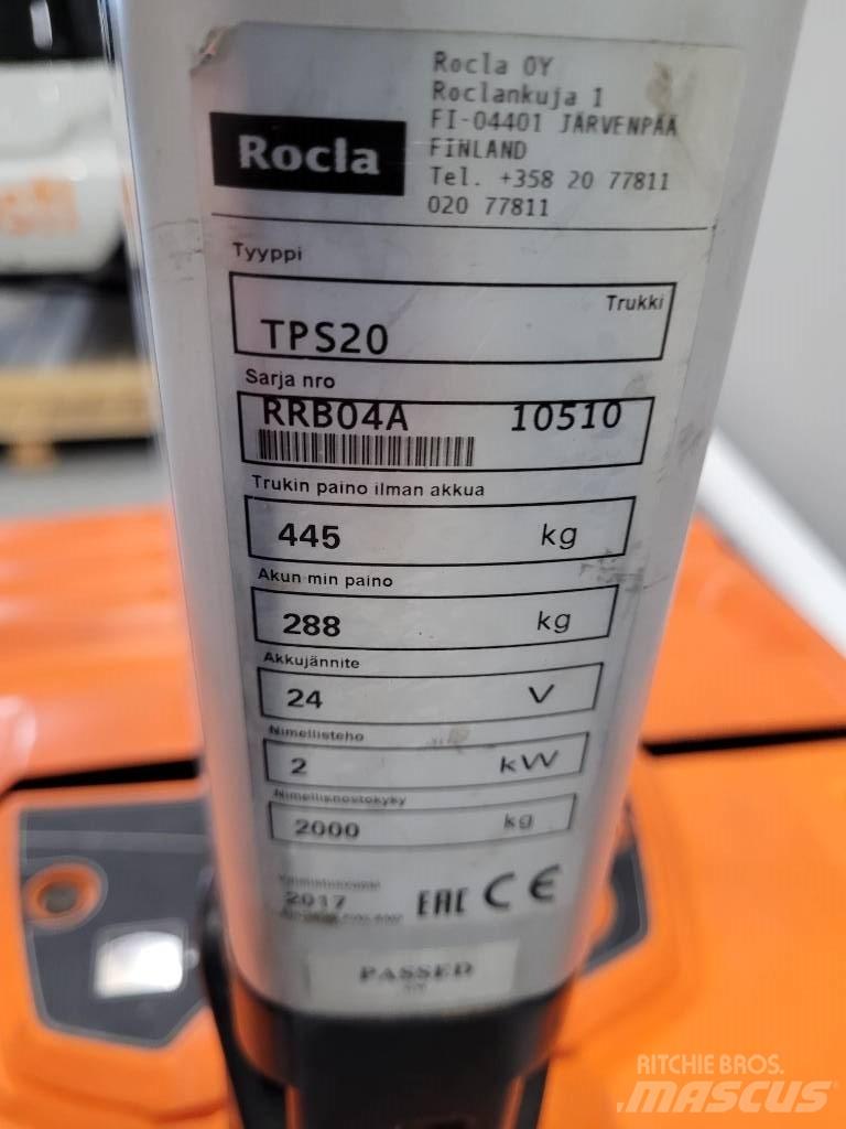 Rocla TPS20 Pallettruck met meerij platform