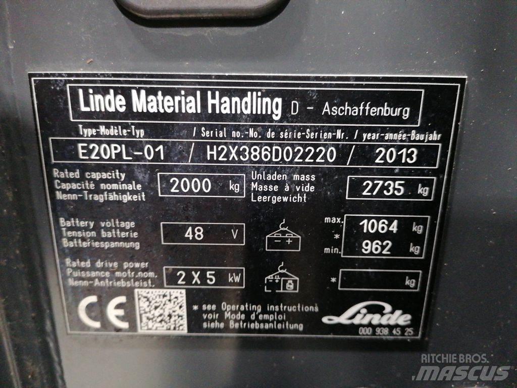 Linde E20PL-01 Elektrische heftrucks
