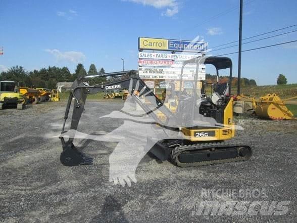 John Deere 26G Minigraafmachines < 7t