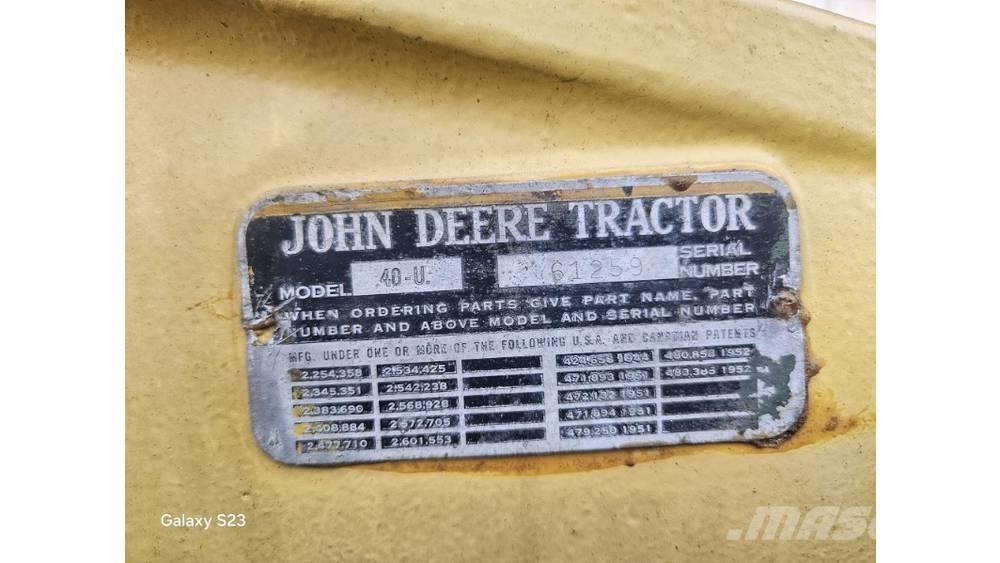 John Deere 40 U Tractoren