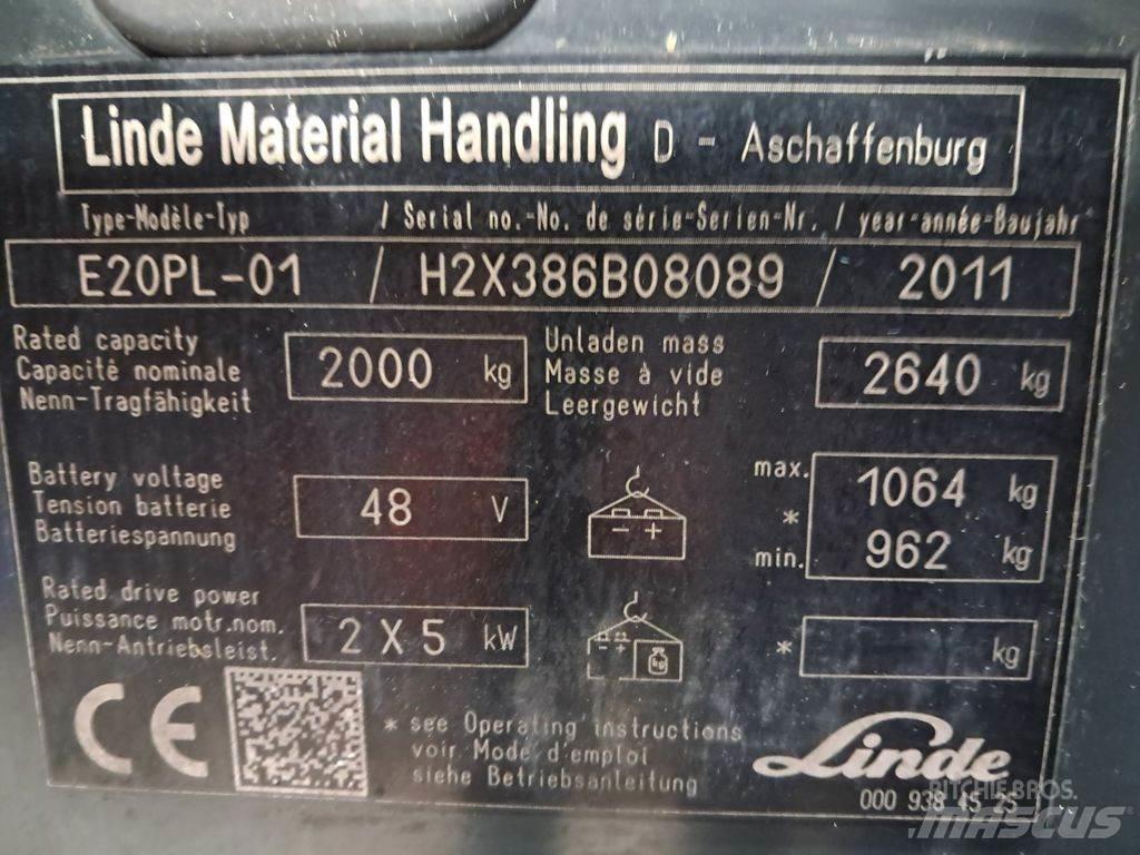 Linde E20PL-01 Elektrische heftrucks