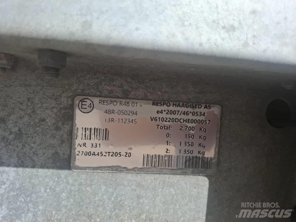 Respo 2700A452T205 Overige aanhangers