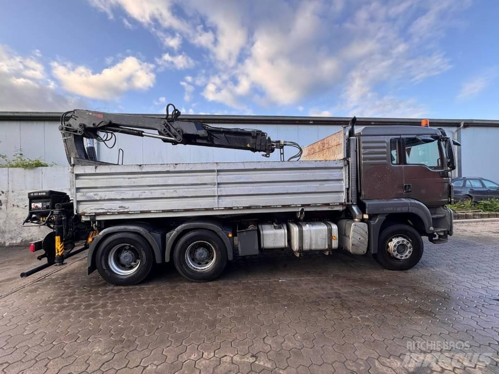 MAN TGS 26.440 BL Vlakke laadvloer met kraan