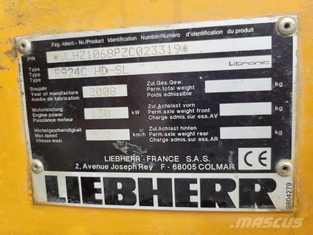 Liebherr R924 C SL Rupsgraafmachines