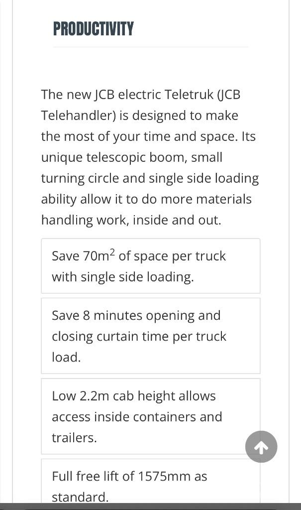 JCB 30-19 E Elektrische heftrucks