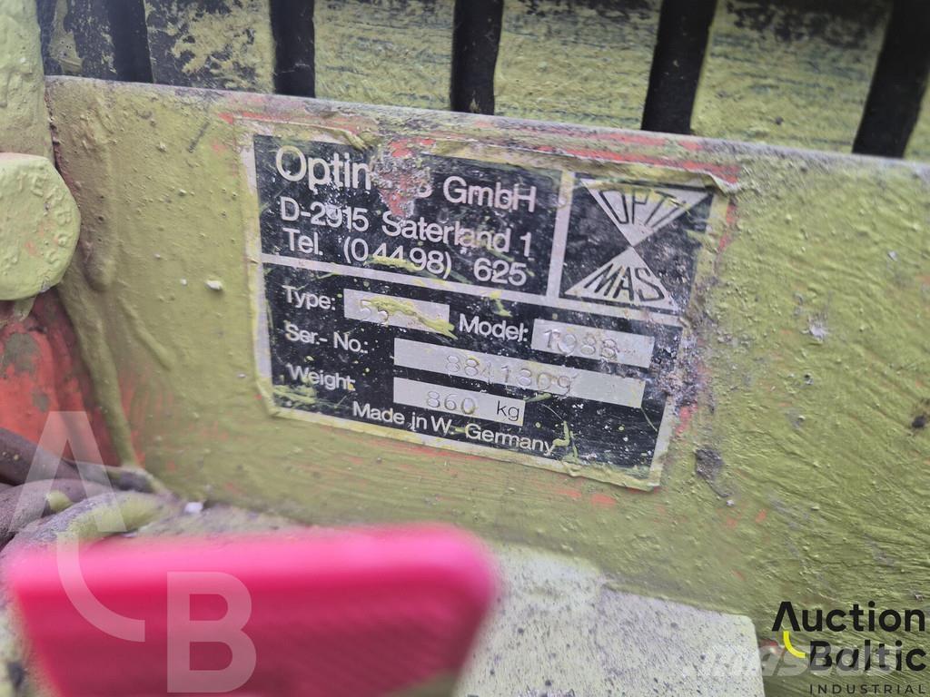 Optimas 55 Bestratingsmachines en hijsmaterialen