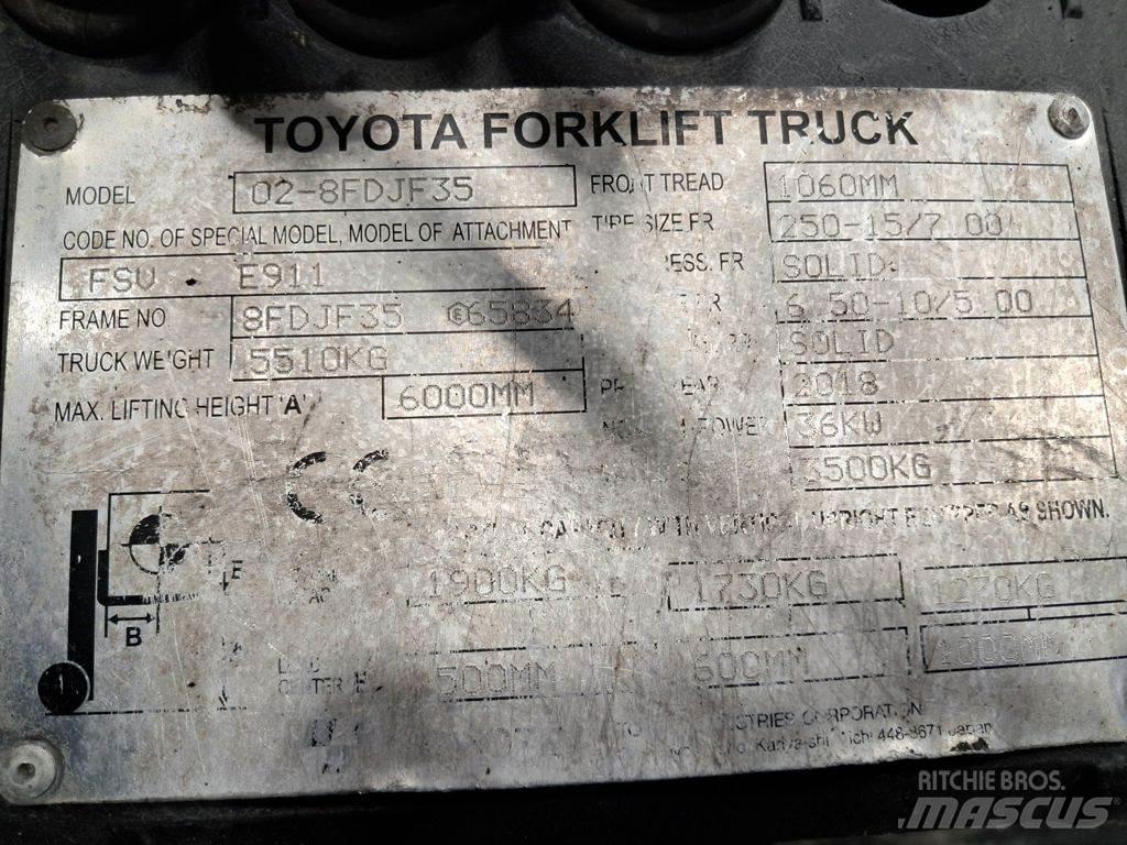Toyota 02-8FDJF35 Diesel heftrucks