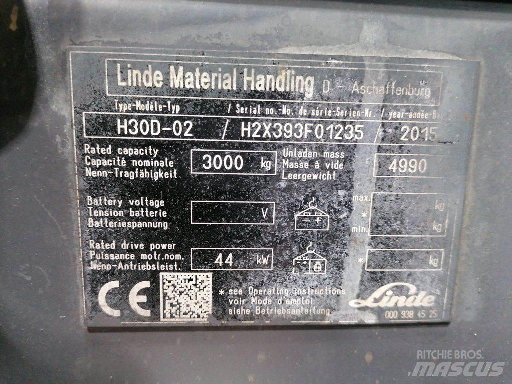Linde H30D-02 Diesel heftrucks