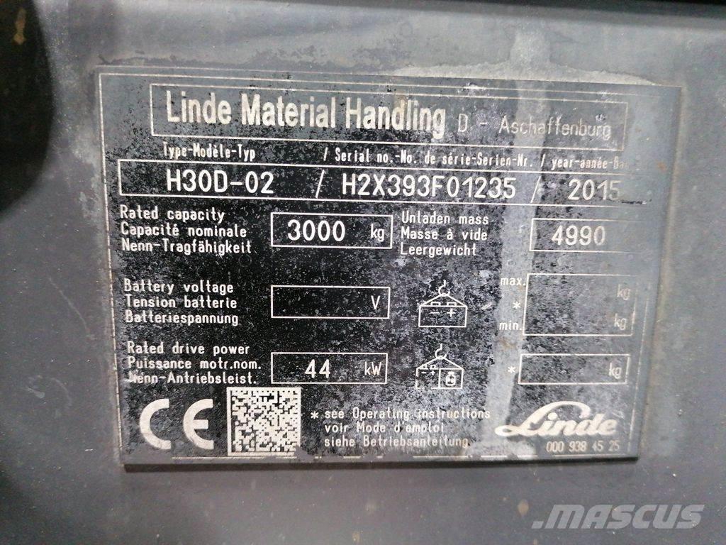 Linde H30D-02 Diesel heftrucks