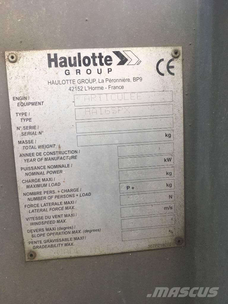 Haulotte HA 16 SPX Knikarmhoogwerkers