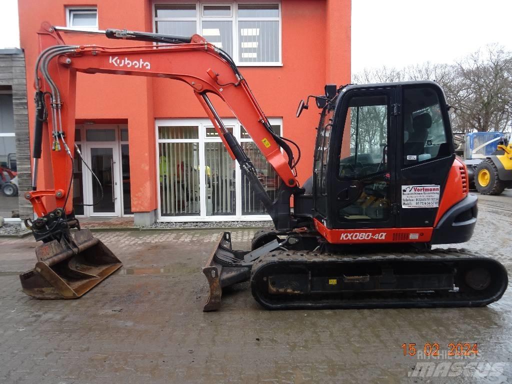 Kubota KX 080-4 Midigraafmachines 7t - 12t