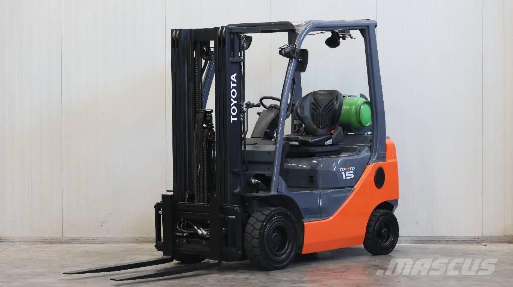 Toyota 8 FGF 15 LPG heftrucks