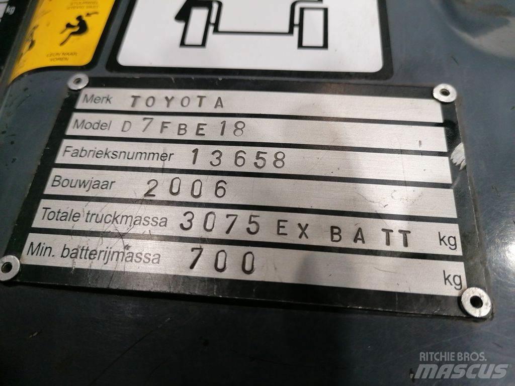 Toyota 7FBEF18 Elektrische heftrucks