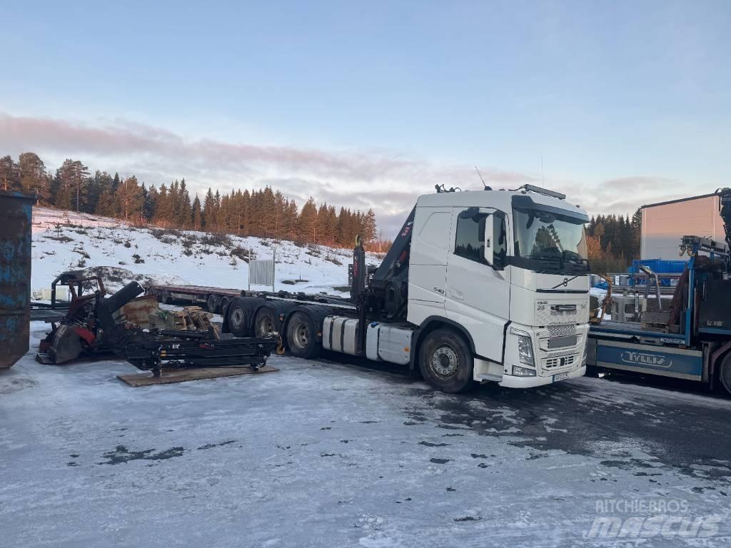 Volvo Kran & krokbil Vrachtwagen met containersysteem