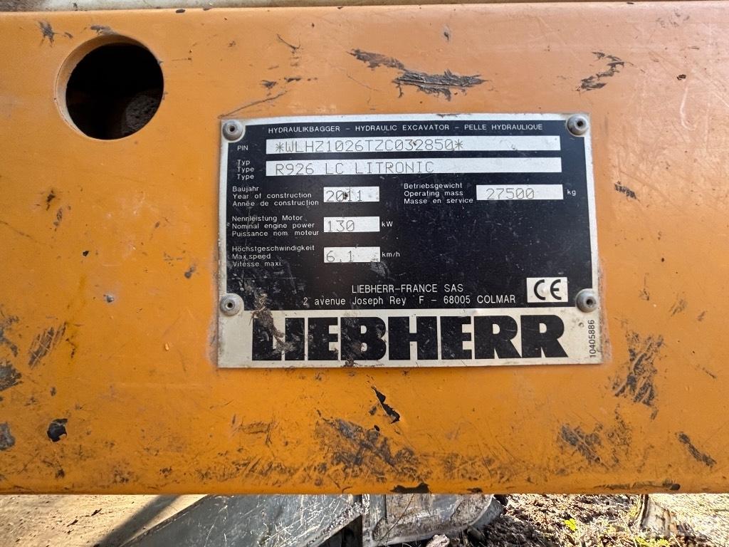 Liebherr R 926 LC NL Long Reach Graafmachines