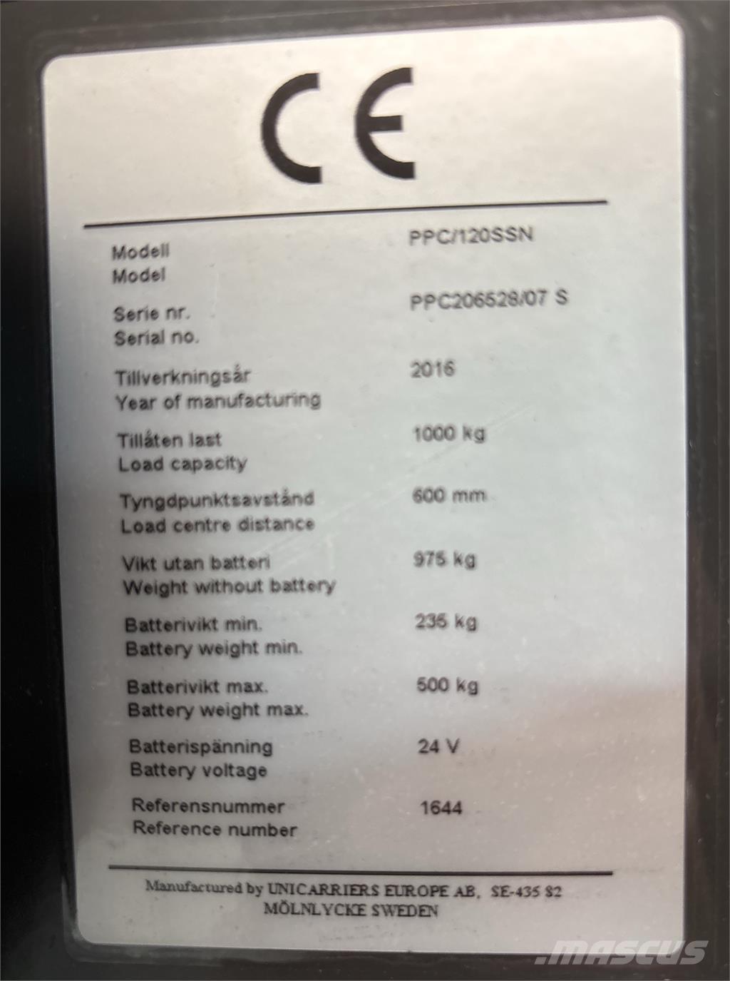 Atlet PPC120 Orderpicker voor laag niveau