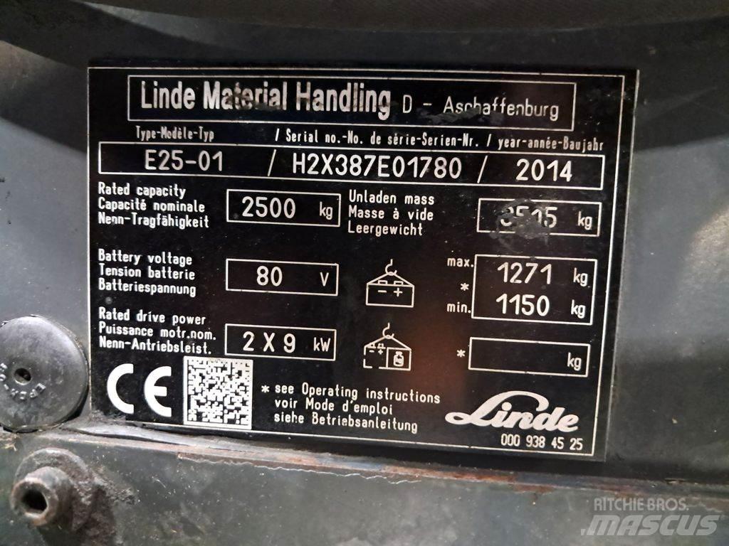 Linde E25-01 Elektrische heftrucks
