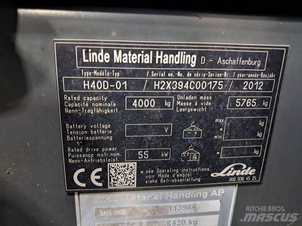 Linde H40D-01 Diesel heftrucks