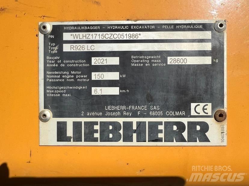 Liebherr R 926 LC Rupsgraafmachines