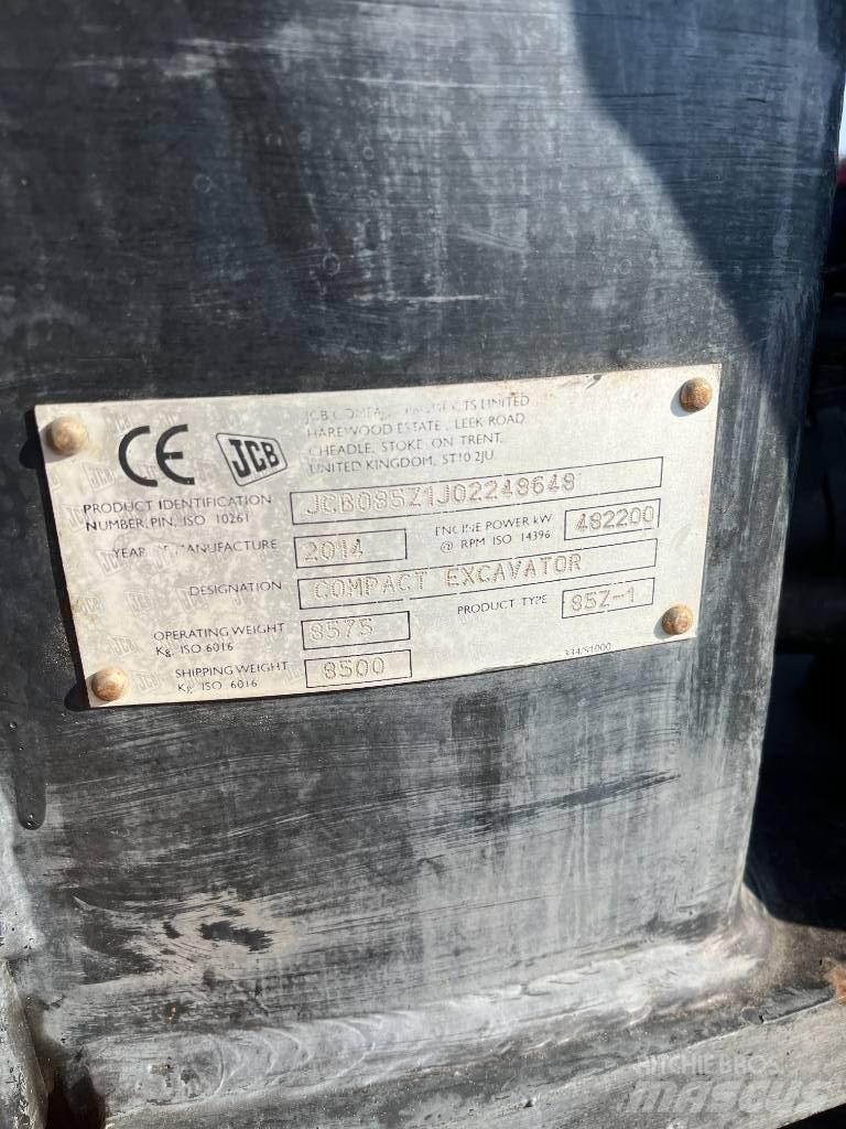 JCB 85 Z-1 ECO Midigraafmachines 7t - 12t